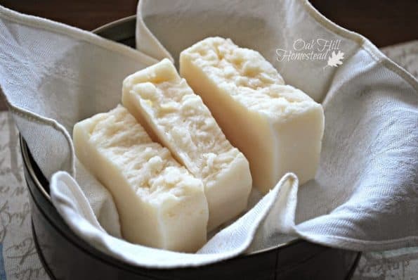 A basket of calendula shampoo bars.