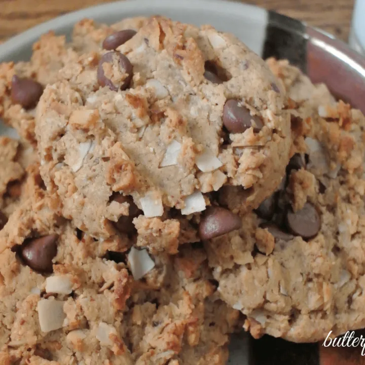 Almond Joyful Cookies — Almond Butter, Toasted Coconut, and Chocolate Chips