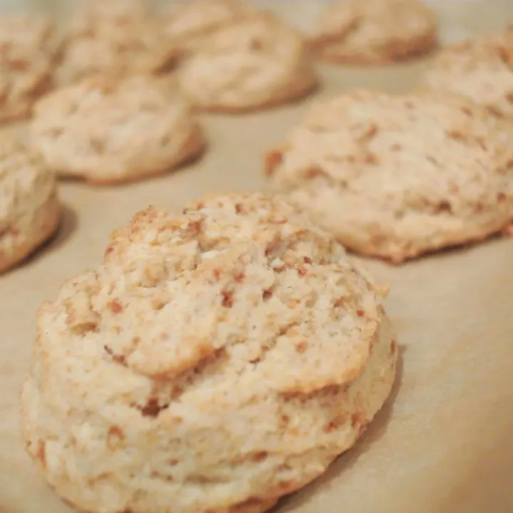 Buttery Coconut Oil Drop Biscuits