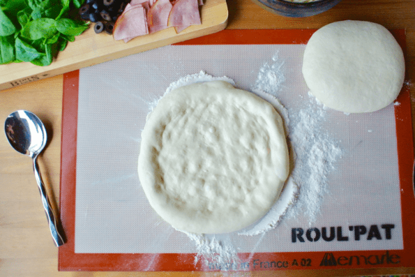 Sourdough pizza crust.