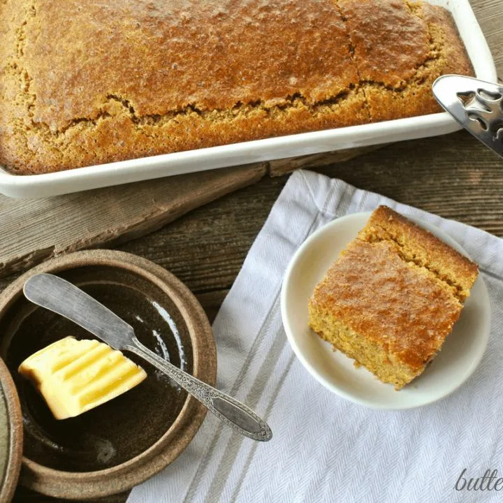 Clabber Milk Corncake-A Healthy Soaked Grain Cornbread