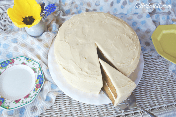 Cardamom Date Carrot Cake With Maple Sweetened Cream Cheese Frosting