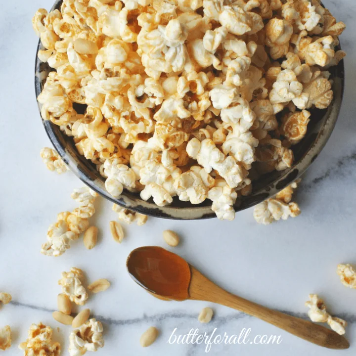 Honey Nut Popcorn - A Crispy, Crunchy, Buttery, Nutty, Wholesome Treat