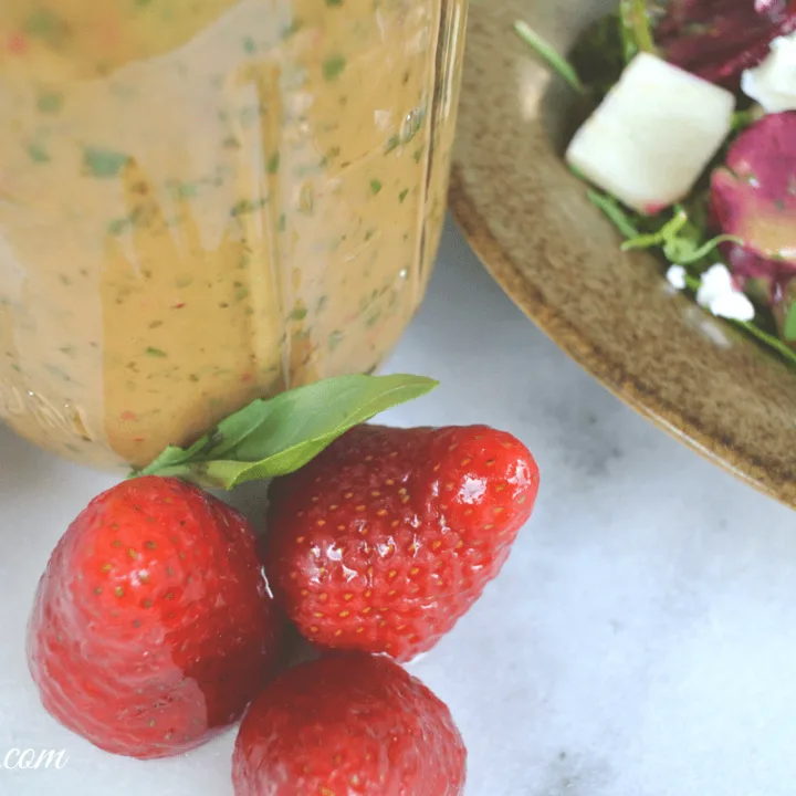Strawberry Basil Vinaigrette - Dressing, Dipping Sauce And Marinade