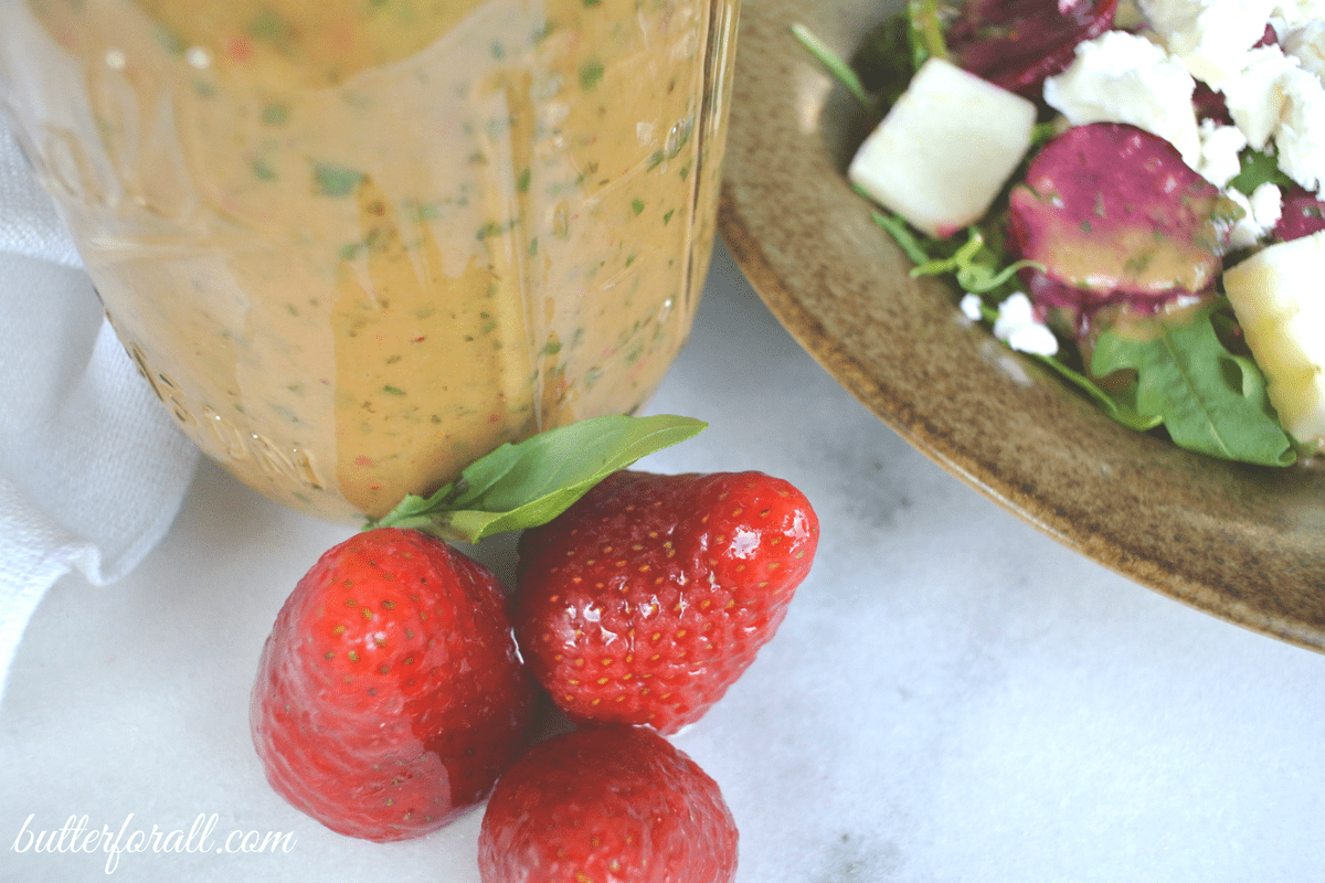 Strawberry Basil Vinaigrette - Dressing, Dipping Sauce And Marinade