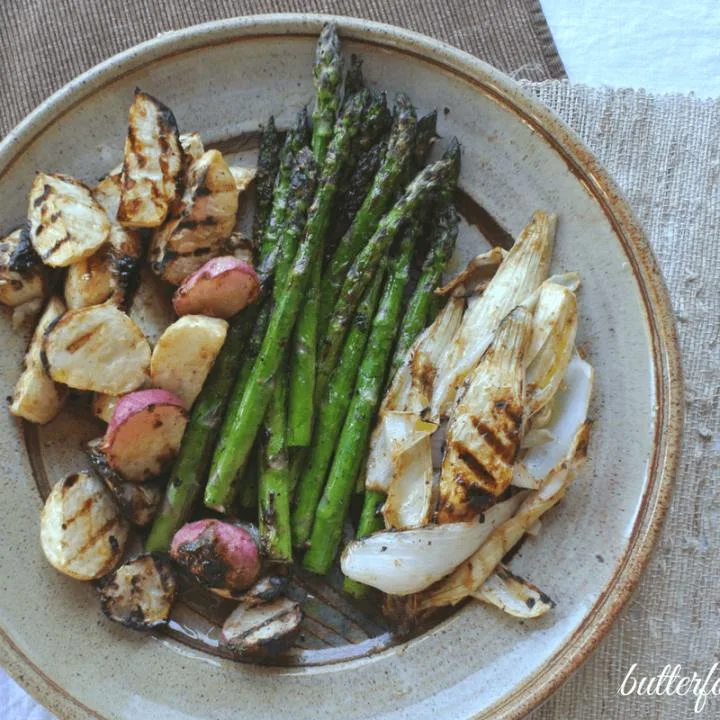 Tahini Marinated Grilled Vegetables