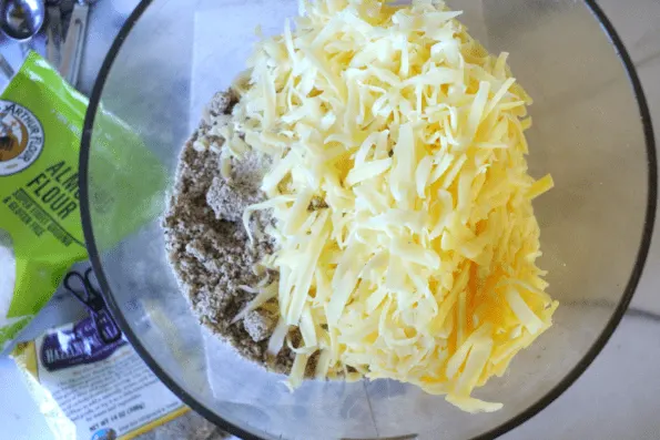 Cracker ingredients in a bowl.