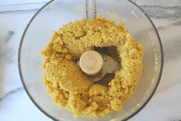 All ingredients combined in a food processor.