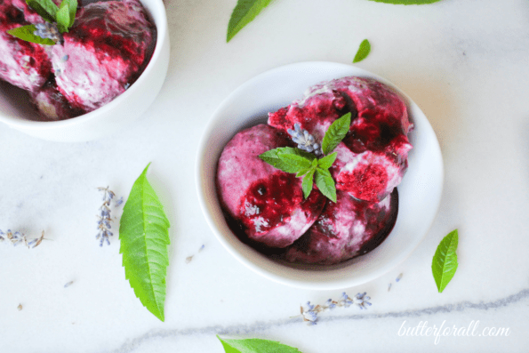 Blackberry Fool Infused With Lemon Verbena And Lavender