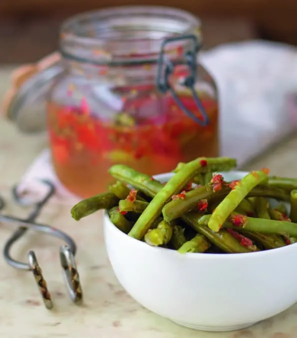 Pizza Green Beans - Traditionally Fermented Foods Book Review