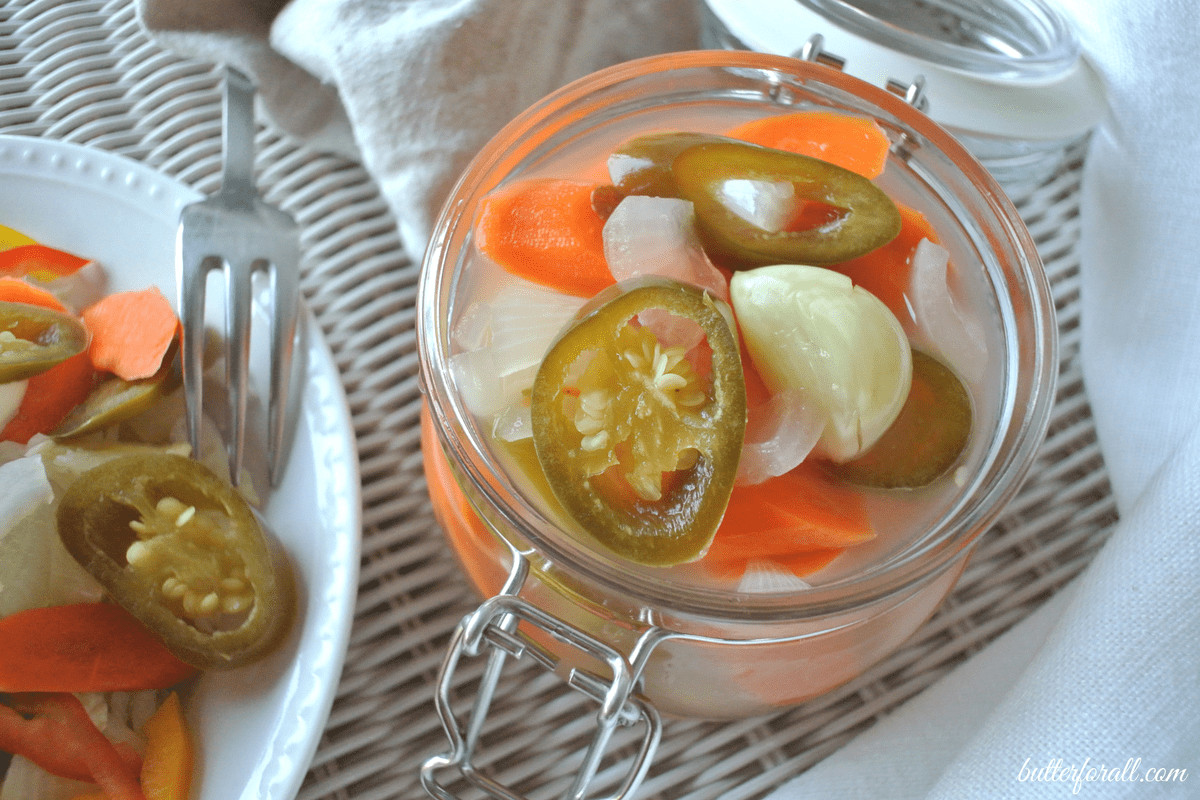 Traditionally Fermented Spicy Vegetable - Pickles Escabeche