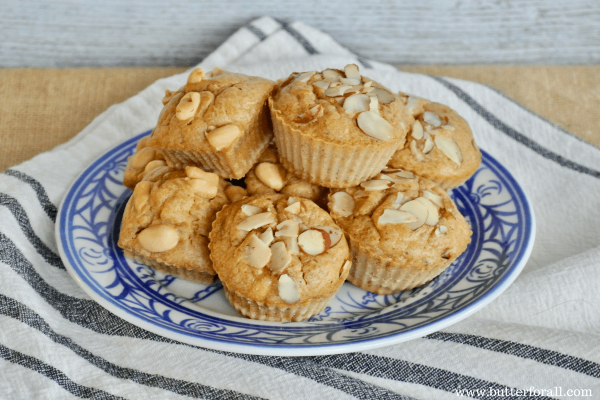 The Best Sourdough Banana Nut Butter Muffins