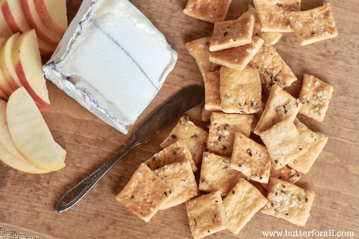 Delicious Rustic Sourdough Butter Crackers