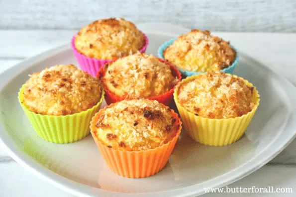 Grain-Free Toasted Coconut Cupcakes - With Keto Friendly Option