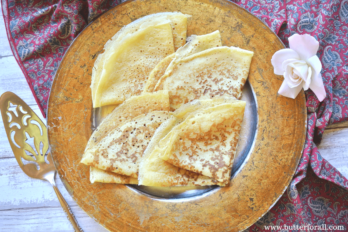 The perfect traditionally fermented crepe batter for sweet or savory toppings, fillings and sauces!