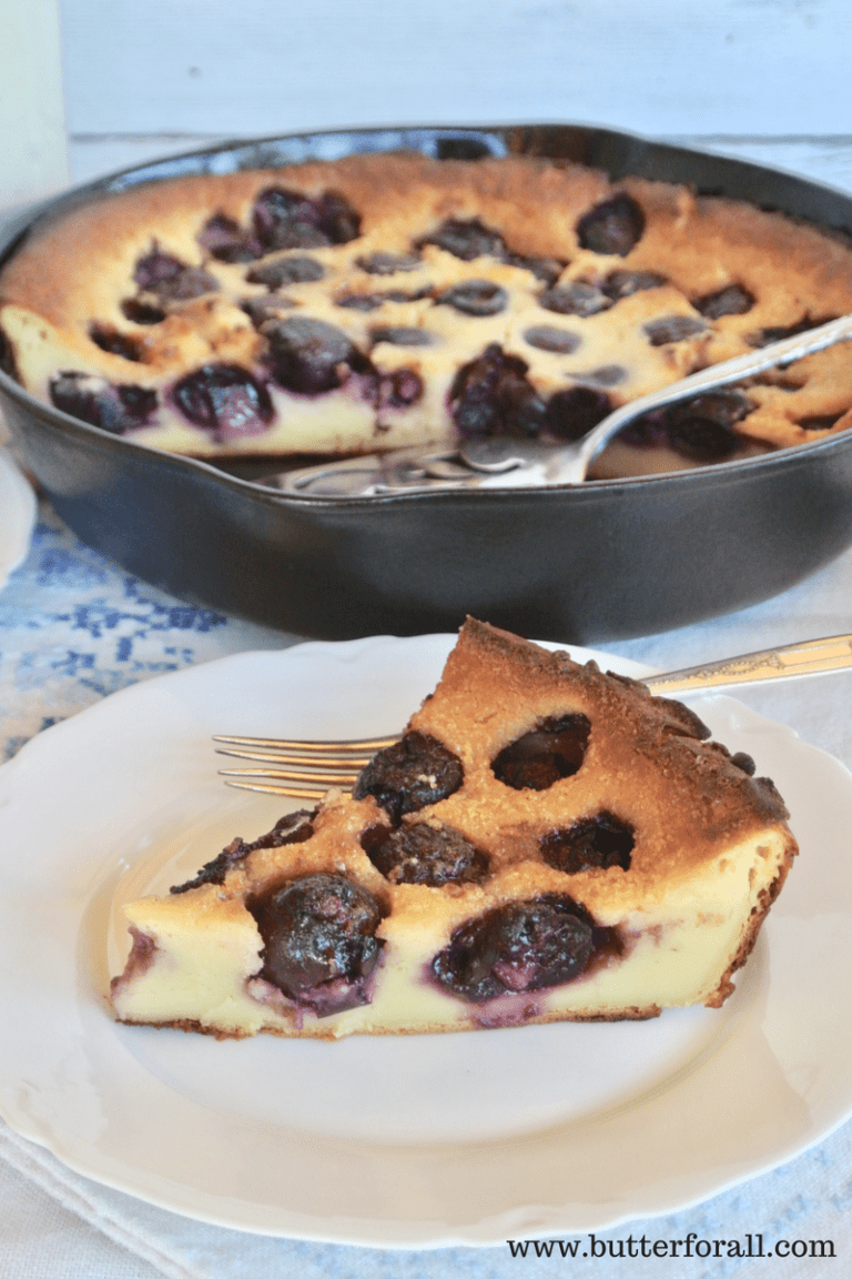 Sourdough Clafoutis With Black Cherries and Maple Syrup • Butter For All