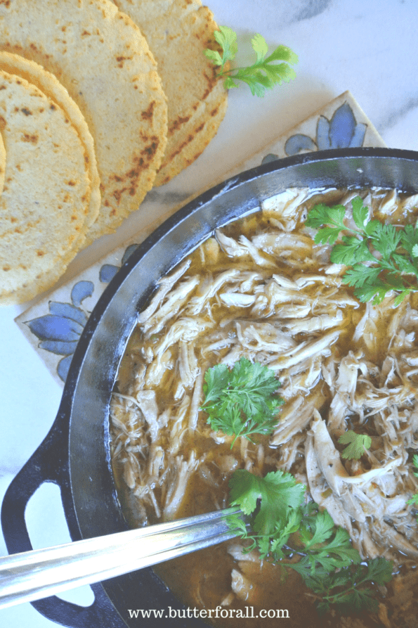 A bowl of hearty stewed chicken with rich flavorful broth.