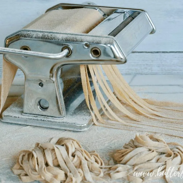 This Whole Wheat Sourdough Pasta is made with properly soured and sprouted grains for a delicious healthy pasta that you can feel good about!