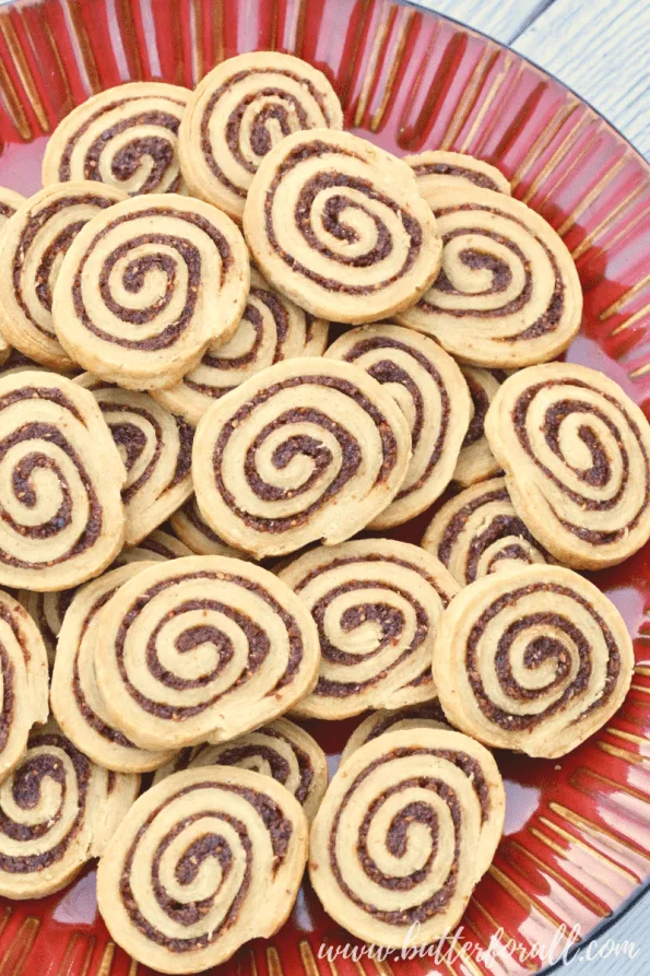 A big plate full of these flaky jammy cranberry sourdough pinwheels will make a big splash on your holiday table! #realfood #properlypreparedgrains #nourishingtraditions #sourdough #refinedsugarfree