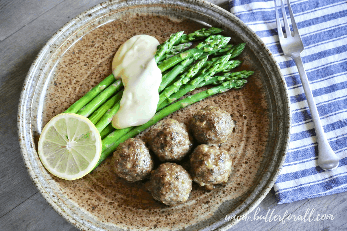 These keto friendly meatballs are the perfect quick and easy real food dinner.