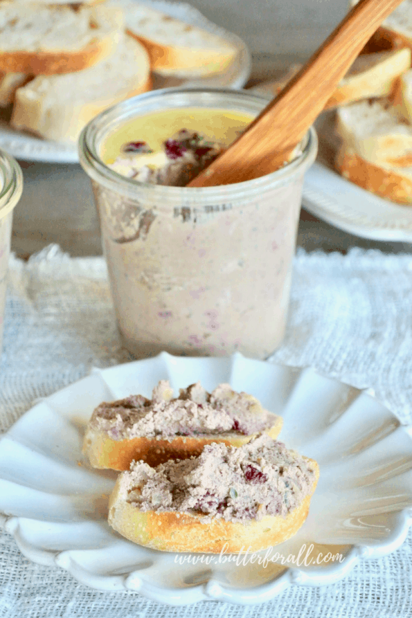 Pâté on sourdough toast.