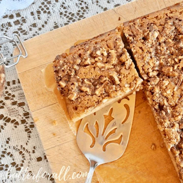 Serve a slice of this real food coffee cake for your friends. They won't be disappointed!