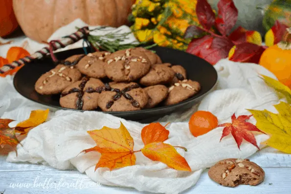 A big plate of soul cakes for Samhain.