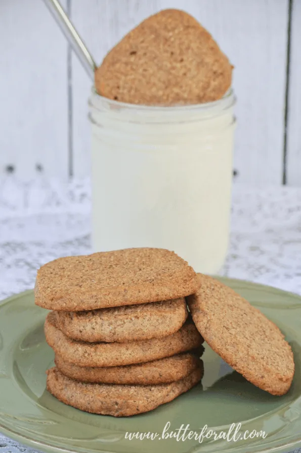 A stack of grain-free cookies.