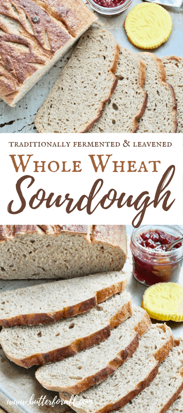 Whole Wheat Sourdough Bread • Butter For All