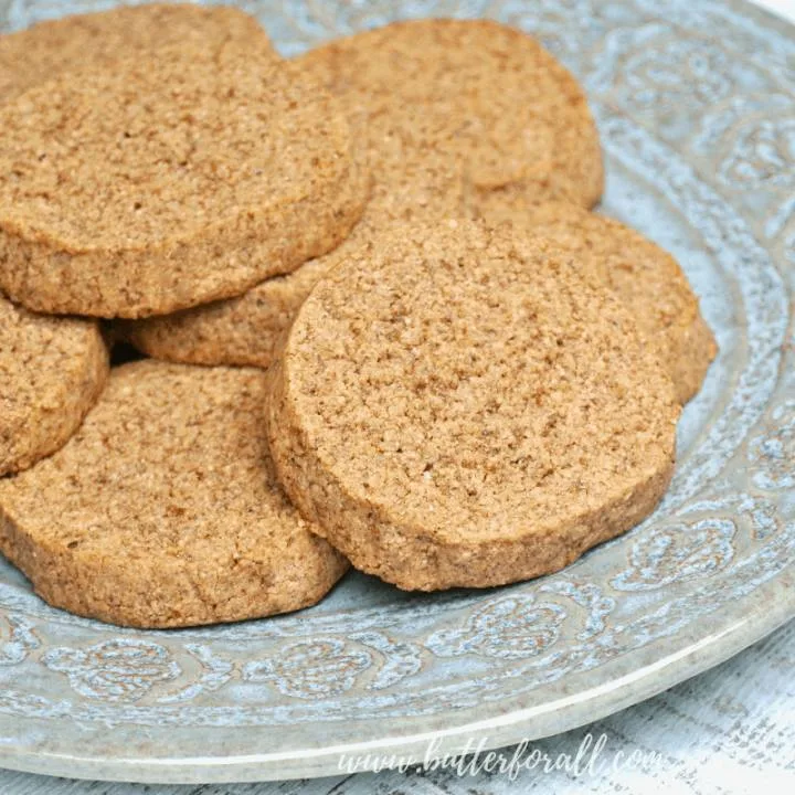 These soft and chewy gluten free cookies are made with properly prepared crispy pecans, browned butter and coconut sugar for a real food, really delicious treat! If you like pecan pie, you will love these cookies! #brownedbutter #pecans #pecanpie #cookies #glutenfree #grainfree #nourishing #wapf #simple #realfood #norefinedsugar #refinedsugarfree #icecreamsandwich #nuts #almondflour #coconutflour #butter #cookiesandmilk